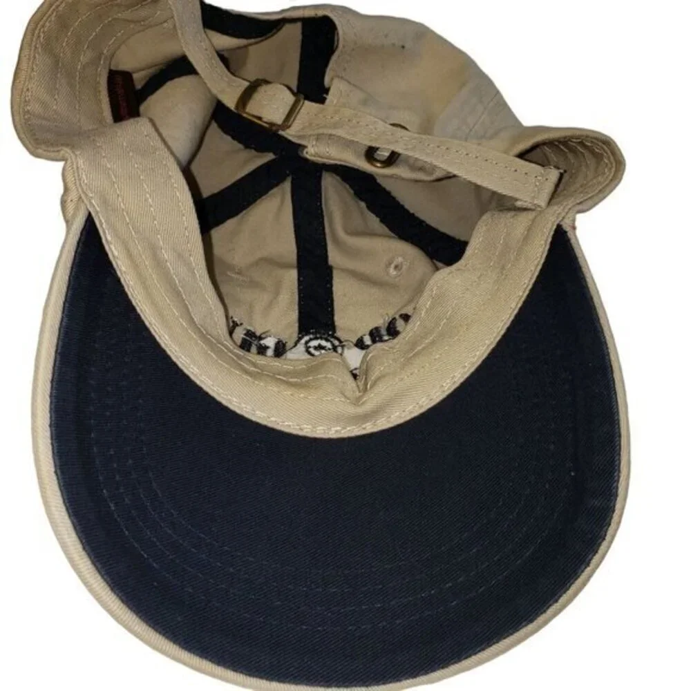 Top Gun Shooting Center Mens  Adjustable Ball Cap Hat One Size Tan Beige Embroid